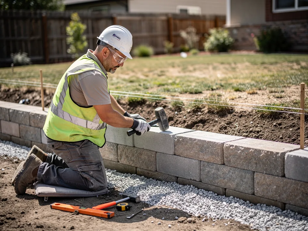 Retaining Wall Installation